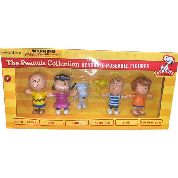 The Peanuts Collection Bendable Passable Figures NEW in box - Picture 2 of 9